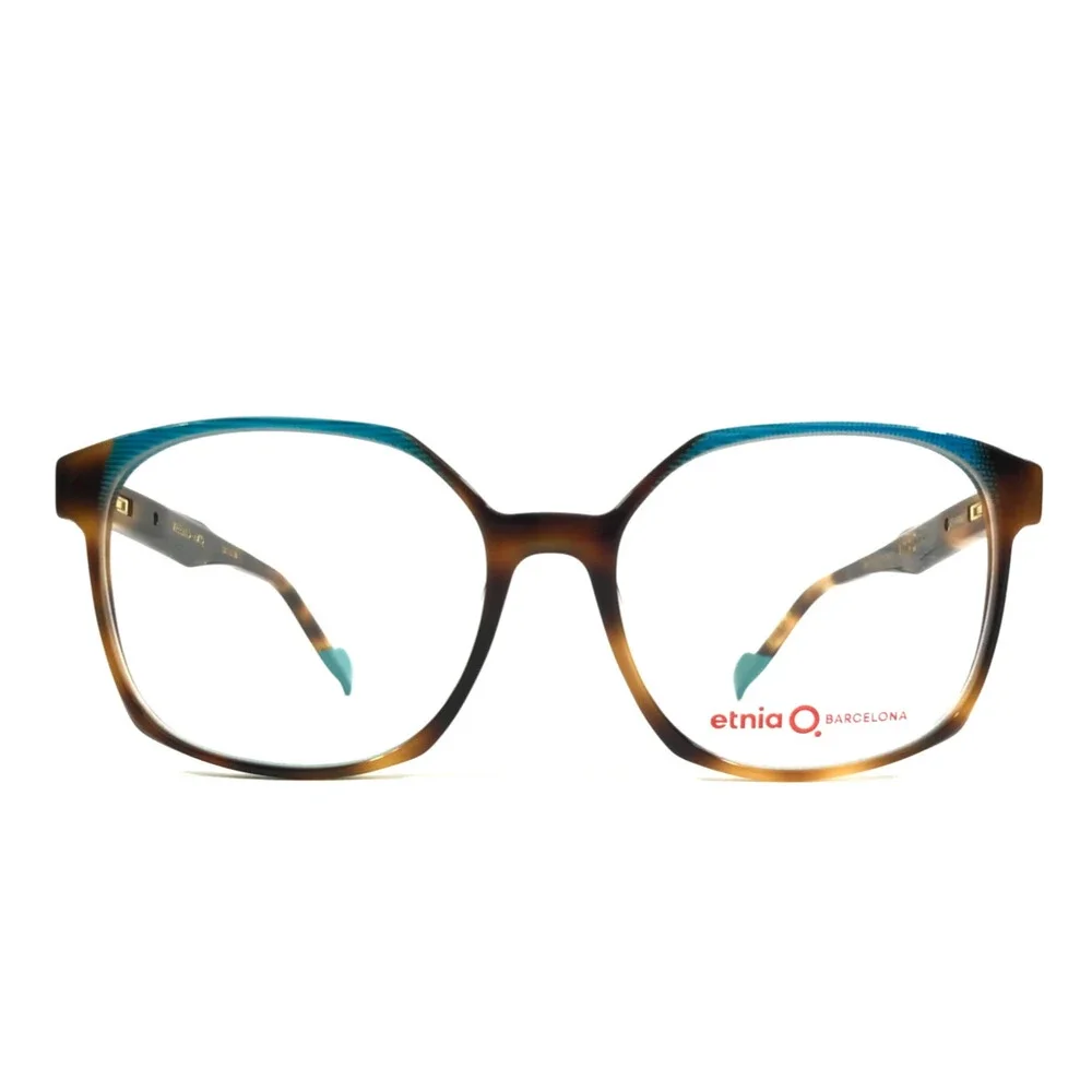 Etnia Barcelona Eyeglasses Frame VREELAND HVTQ Havana Turquoise Square 53-16-138